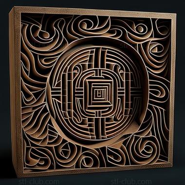 3D model st labyrinth (STL)